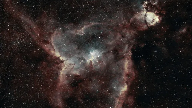 Heart Nebula (IC 1805 / Sh2-190), a nebula, photographed from Edinburgh with a Dwarf 3 smart telescope