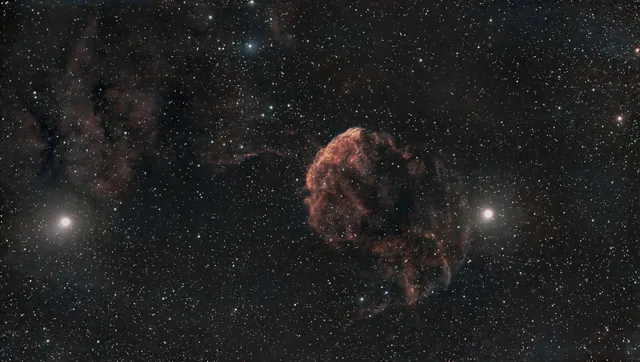 The Jellyfish Nebula (IC 443 / Sh2-248), a nebula, photographed from Edinburgh with a Dwarf 3 smart telescope